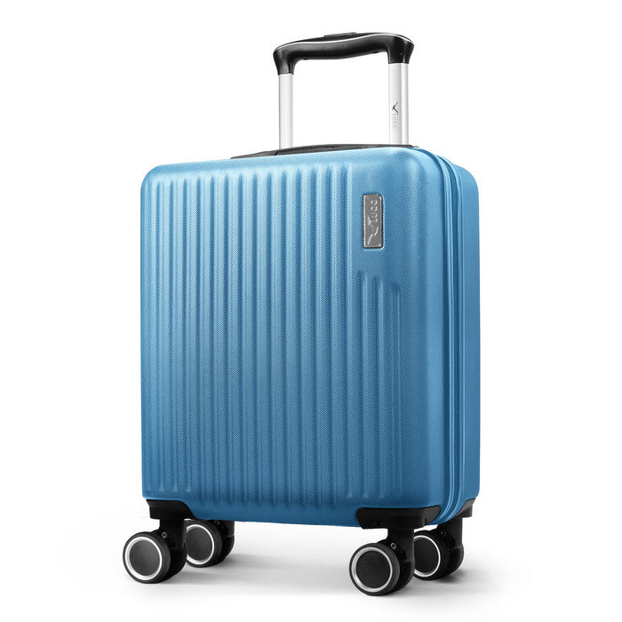 Sky Blue Vacay 45x33x20cm cabin bag, hard shell carry-on suitcase with spinner wheels