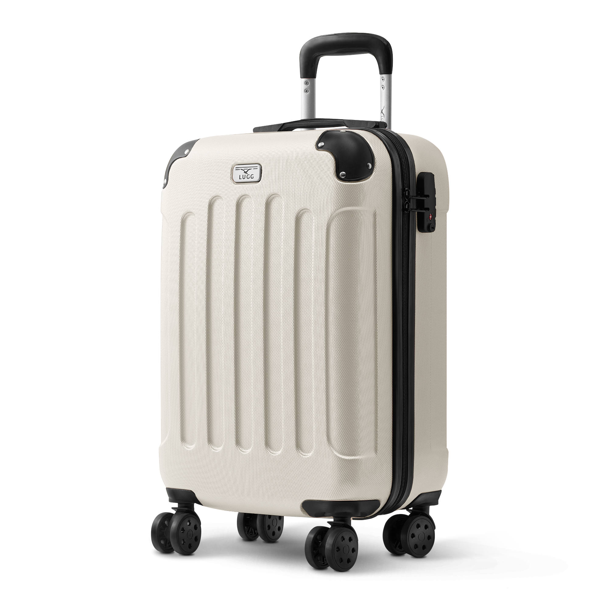 Travel Like Royalty with Premium 20-inch Cabin Suitcase in Beige - UK