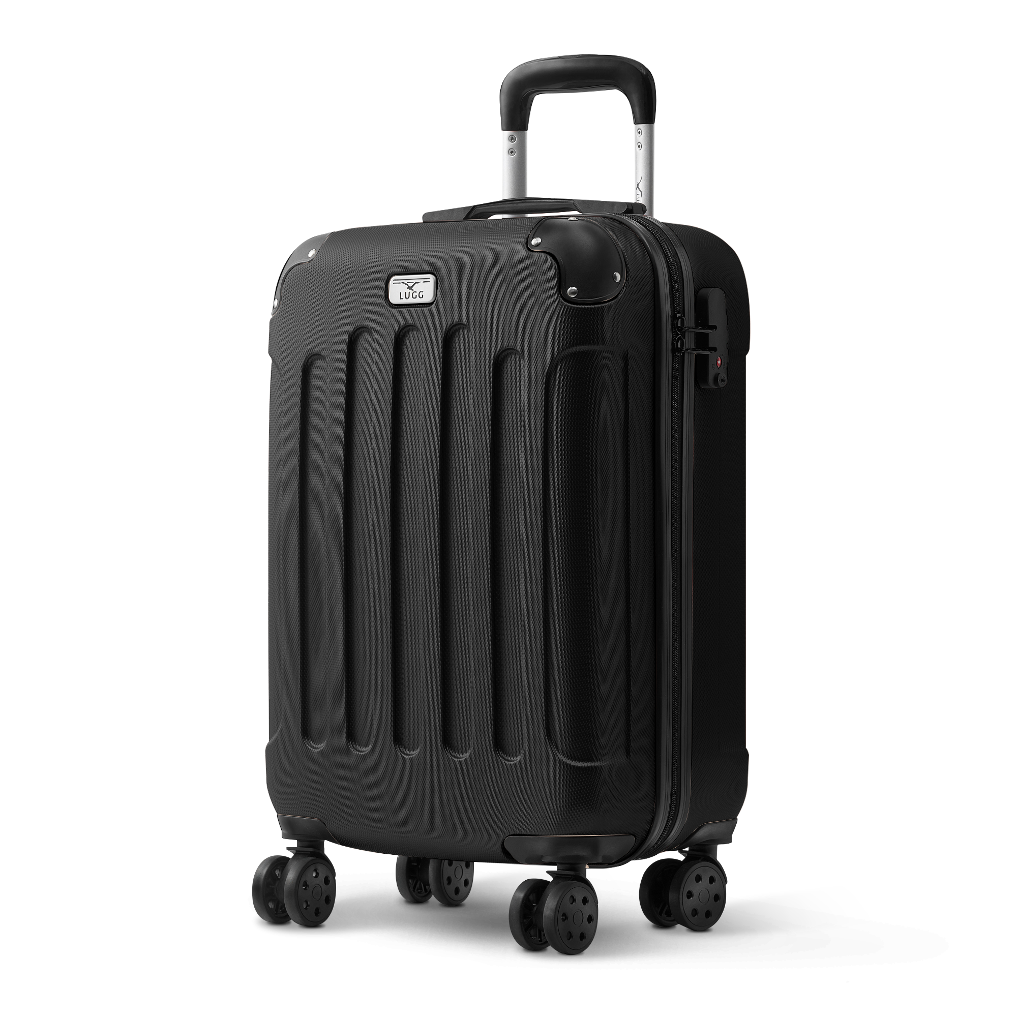 LUGG Skywander 20-Inch Black Suitcase: Essential Travel Companion - UK