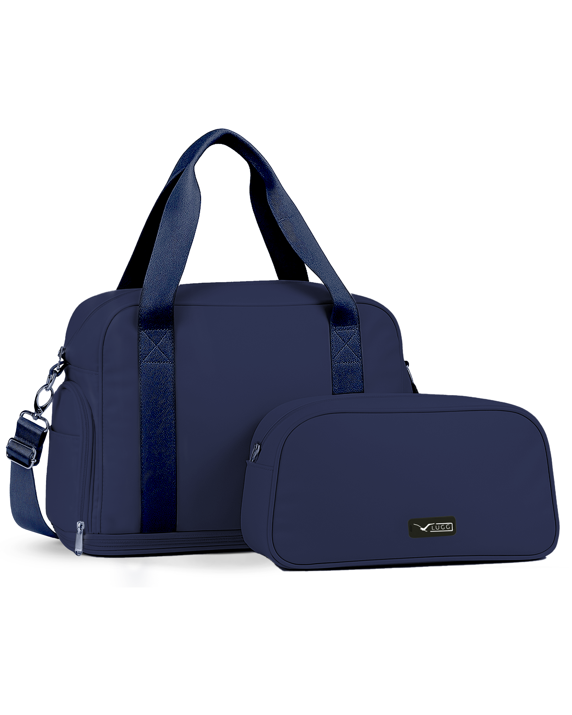 LUGG Duffle & Toiletry Bag Set – Waterproof Travel Bags for Men & Women - Midnight Blue