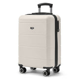 Stone 20" hard shell cabin suitcase, spinner wheels & TSA lock, LUGG Jetset cabin bag