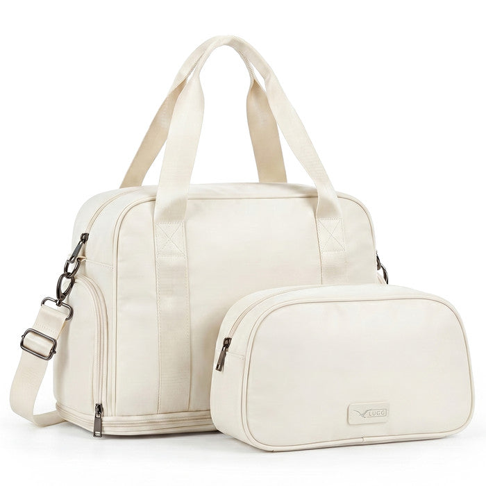 Waterproof Duffle & Toiletry Bag Set - Ivory