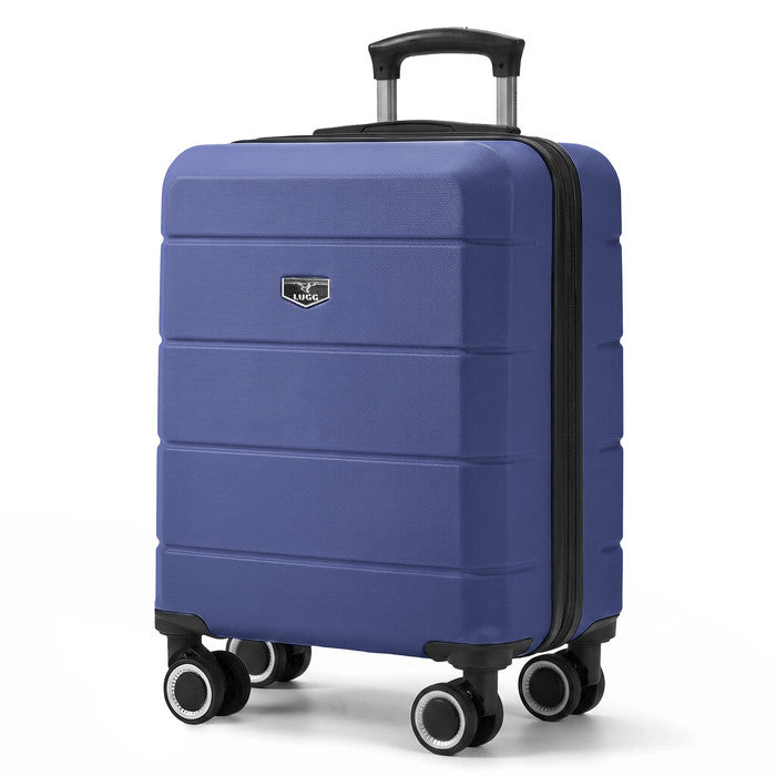 Midnight Blue 15in Jetset hard shell cabin bag, 4-wheel spinner easyJet approved hand luggage