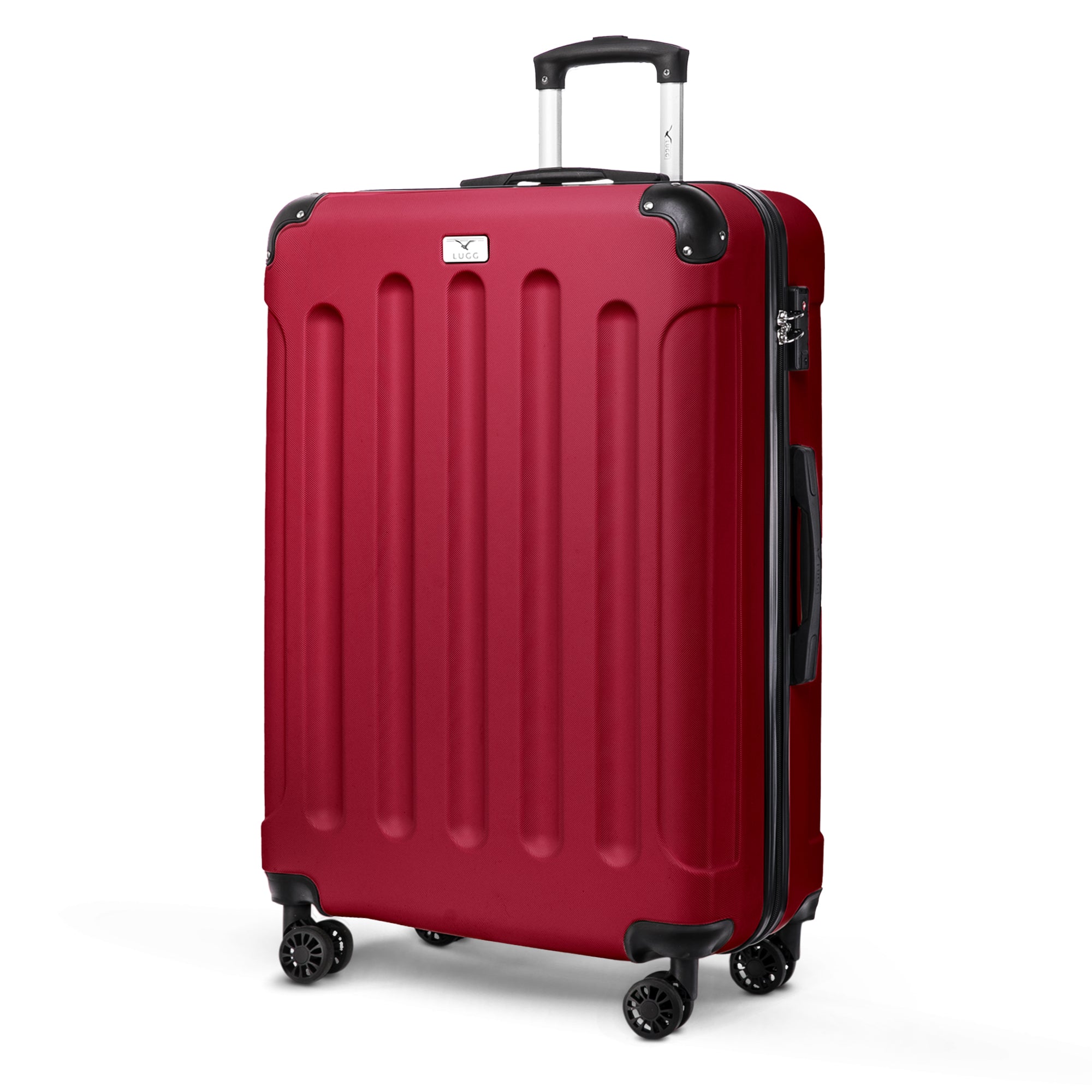 LUGG Skywander 28” Lightweight Luggage - 75cm x 49cm x 29cm - Strong & Lightweight with Secure TSA Lock, Smooth 360° Wheels & Resilient Handle- Burgundy