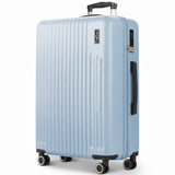 Vacay Slate Blue 32" hard shell XL suitcase with spinner wheels & telescopic handle
