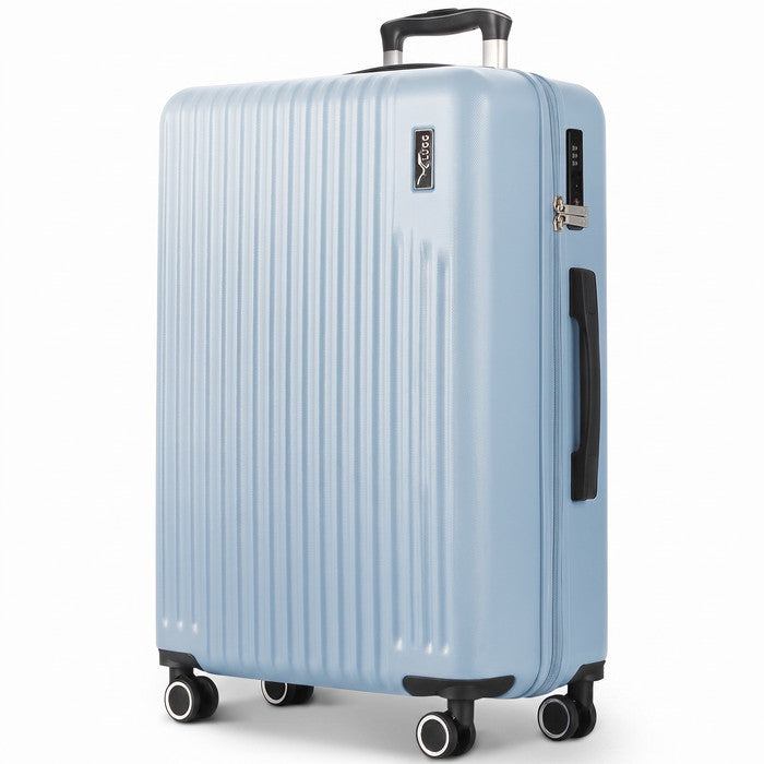 Vacay Slate Blue 32" hard shell XL suitcase with spinner wheels & telescopic handle