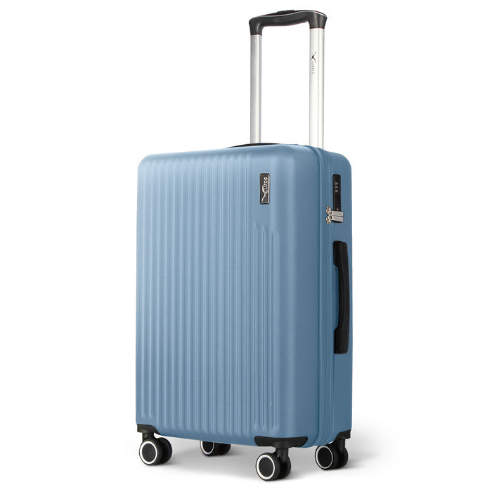 Slate Blue Vacay 55x35x23cm cabin suitcase, hard shell carry-on with spinner wheels