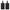 Two Black luggage tags side by side, 2-pack suitcase ID tag set UK