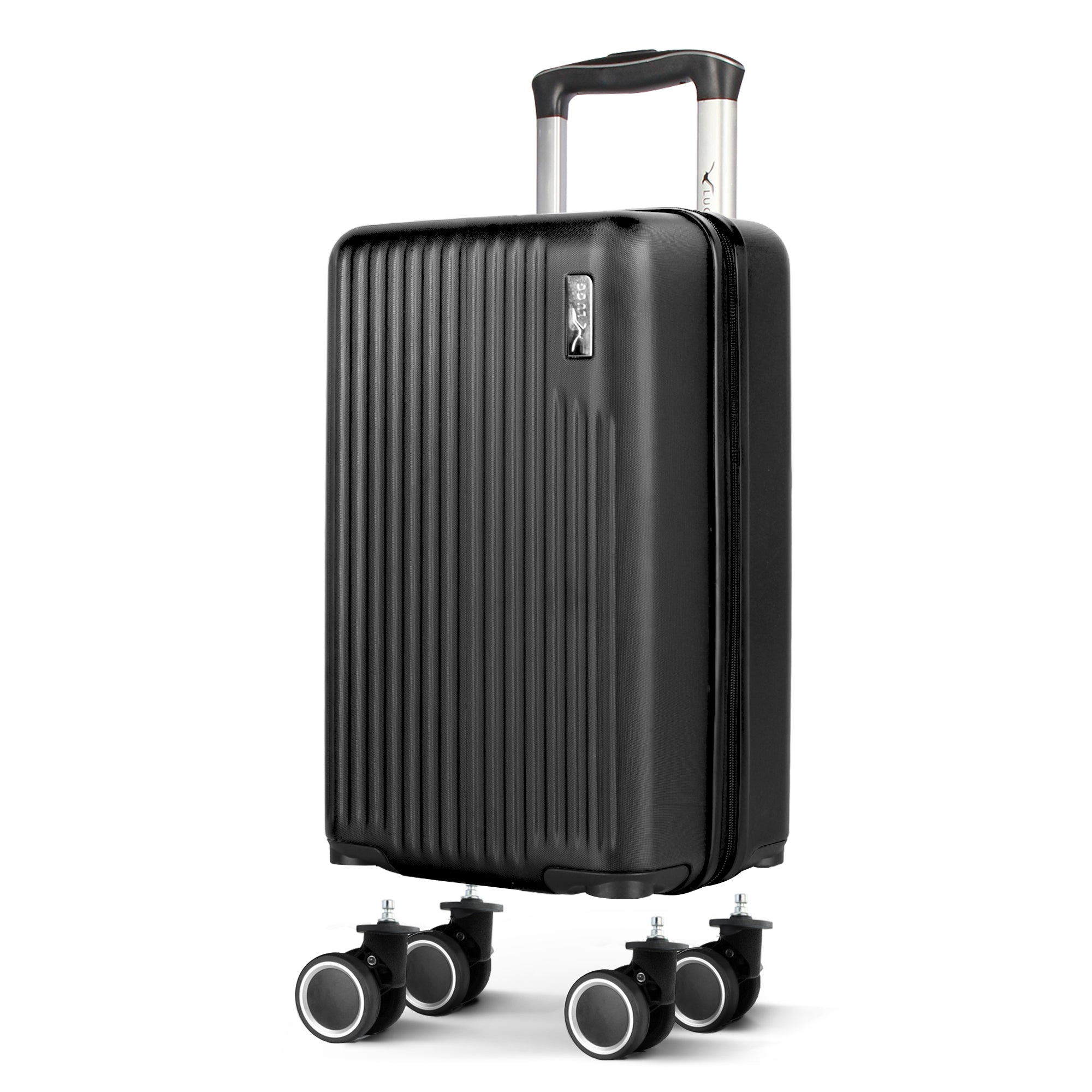 LUGG 40cm Vacay Suitcase ABS Luggage, Aluminium Trolley Handle, 360° Spinner Wheels, Water-Resistant & Durable Material - Airline Compatible (40 x 30 x 20cm)- Shadow