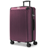 Lugg 28in Sky Rover large suitcase in Oxblood, hard shell hold luggage, 4 spinner wheels