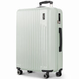 Vacay Sage Green 32" hard shell XL suitcase with spinner wheels & telescopic handle
