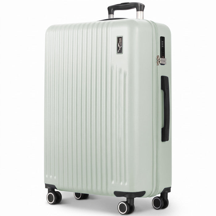Vacay Sage Green 32" hard shell XL suitcase with spinner wheels & telescopic handle