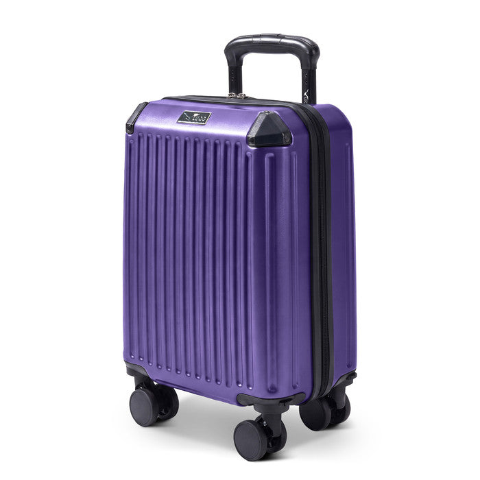 Amethyst Sky Rover 40cm hard shell cabin bag with spinner wheels, underseat travel suitcase