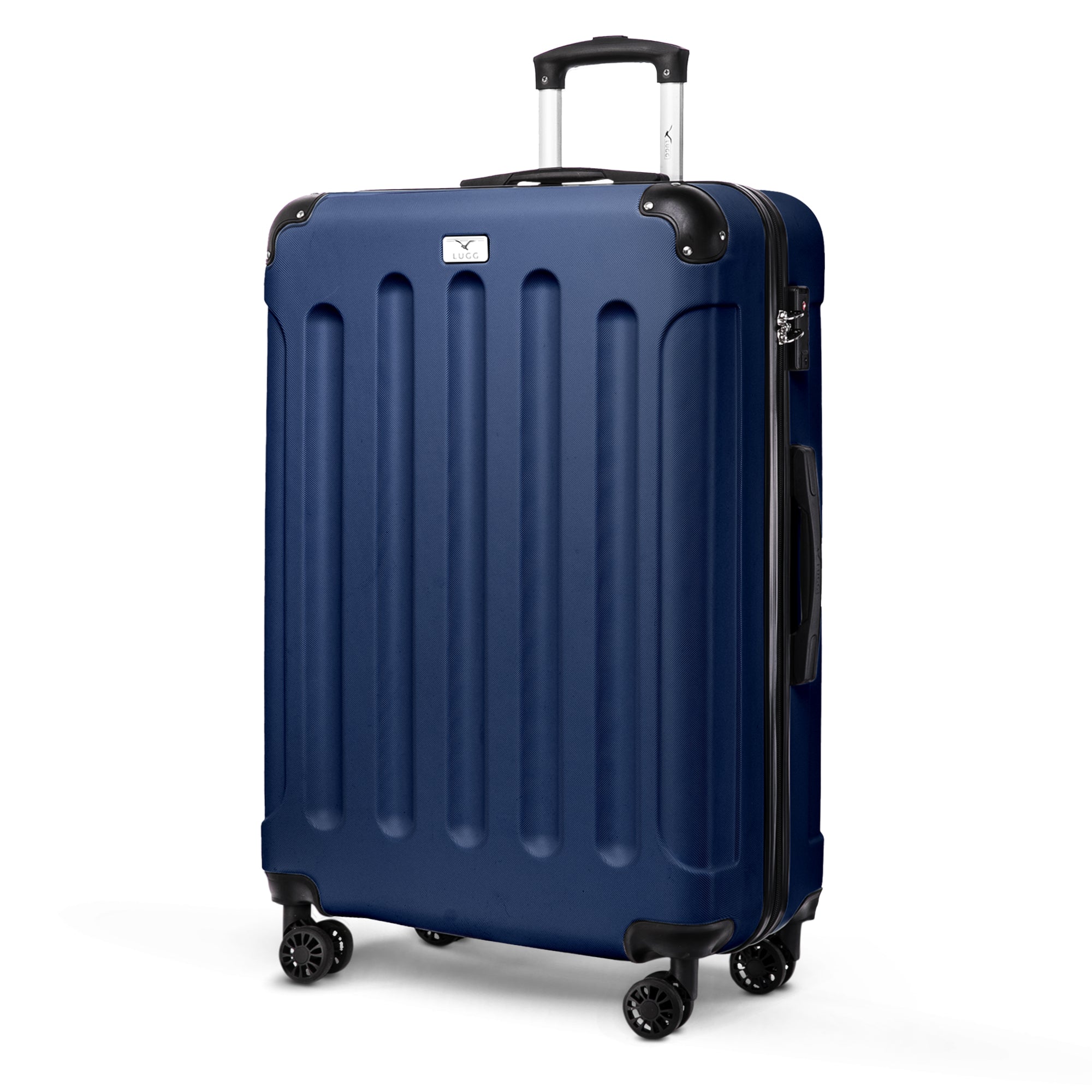LUGG Skywander 28” Lightweight Luggage - 75cm x 49cm x 29cm - Strong & Lightweight with Secure TSA Lock, Smooth 360° Wheels & Resilient Handle- Midnight Blue