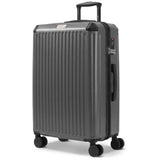 Lugg 28in Sky Rover large suitcase in Gunmetal, hard shell hold luggage, 4 spinner wheels