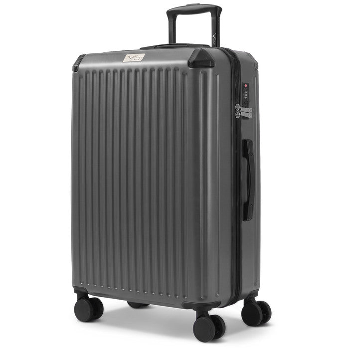 Lugg 28in Sky Rover large suitcase in Gunmetal, hard shell hold luggage, 4 spinner wheels