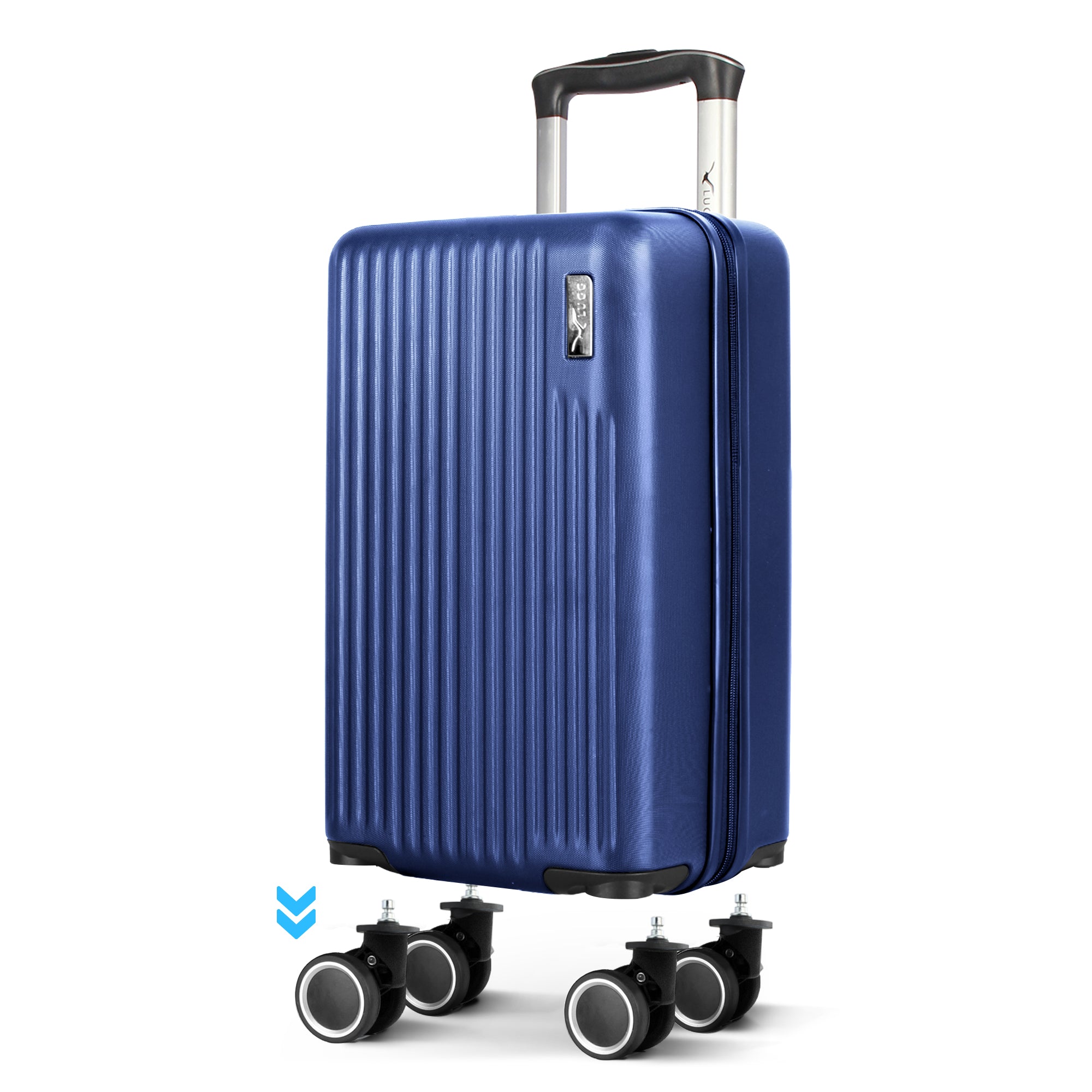 LUGG 40cm Vacay Suitcase ABS Luggage with TSA Indent Lock, Aluminium Trolley Handle, 360° Spinner Wheels, Water-Resistant & Durable Material - Airline Compatible (40 x 20 x 25cm)- Dusk