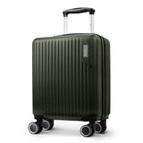 Army Green Vacay 45x33x20cm cabin bag, hard shell carry-on suitcase with spinner wheels