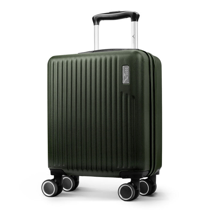 Army Green Vacay 45x33x20cm cabin bag, hard shell carry-on suitcase with spinner wheels