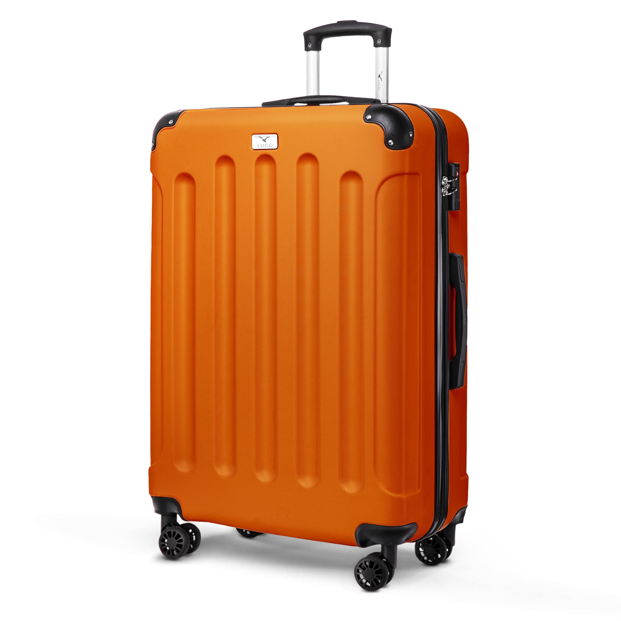 LUGG Skywander 28” Lightweight Luggage - 75cm x 49cm x 29cm - Strong & Lightweight with Secure TSA Lock, Smooth 360° Wheels & Resilient Handle- Orange