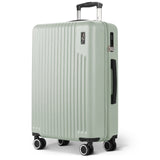Vacay Sage Green 28" hard shell large suitcase with spinner wheels & telescopic handle