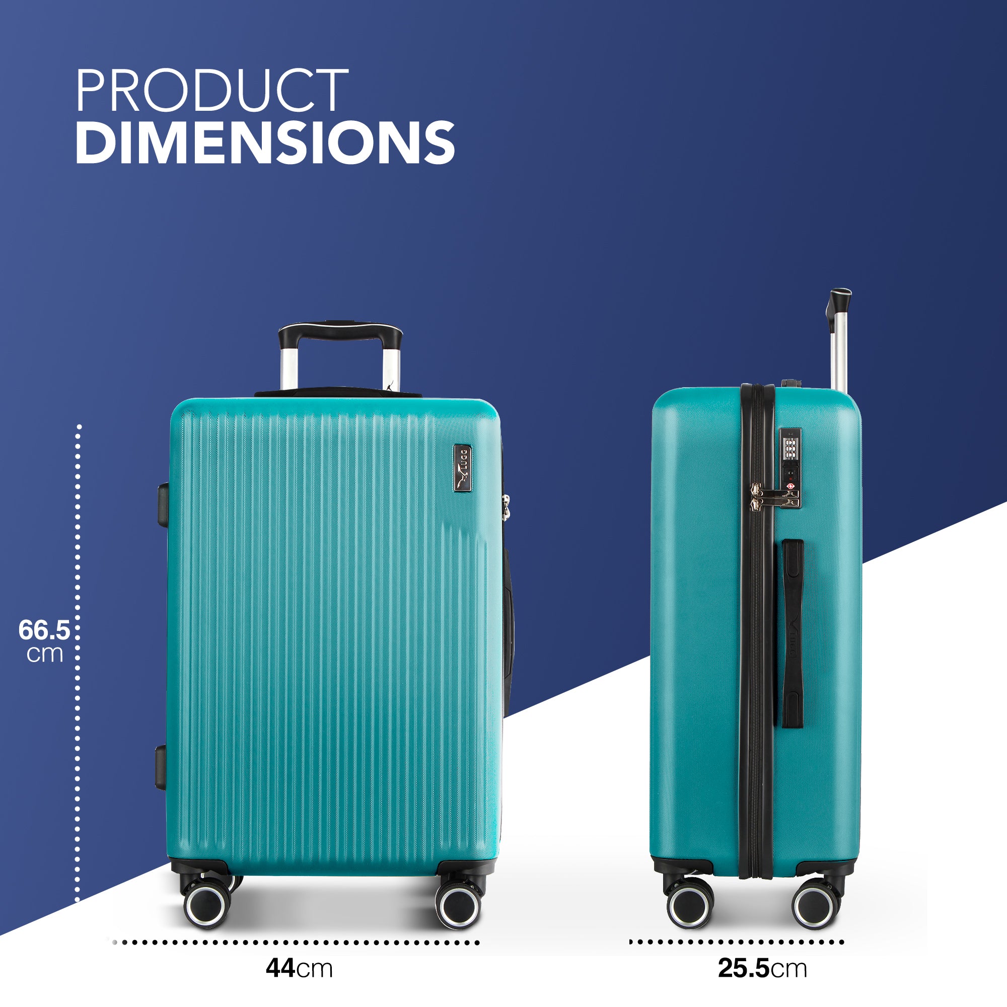 Vacay 24" Suitcase in Ocean