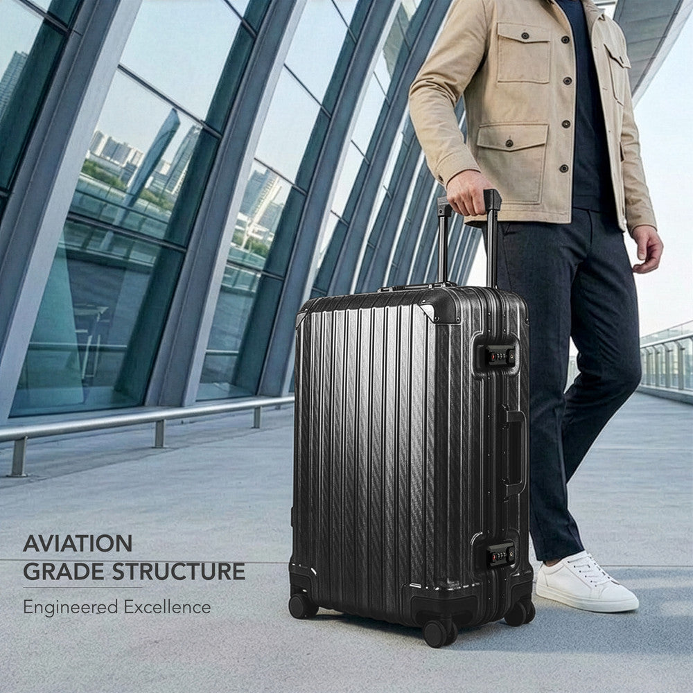 LUGG Solo Explorer 28" Hard Shell Suitcase 75x52x31cm 5yr Warranty Black