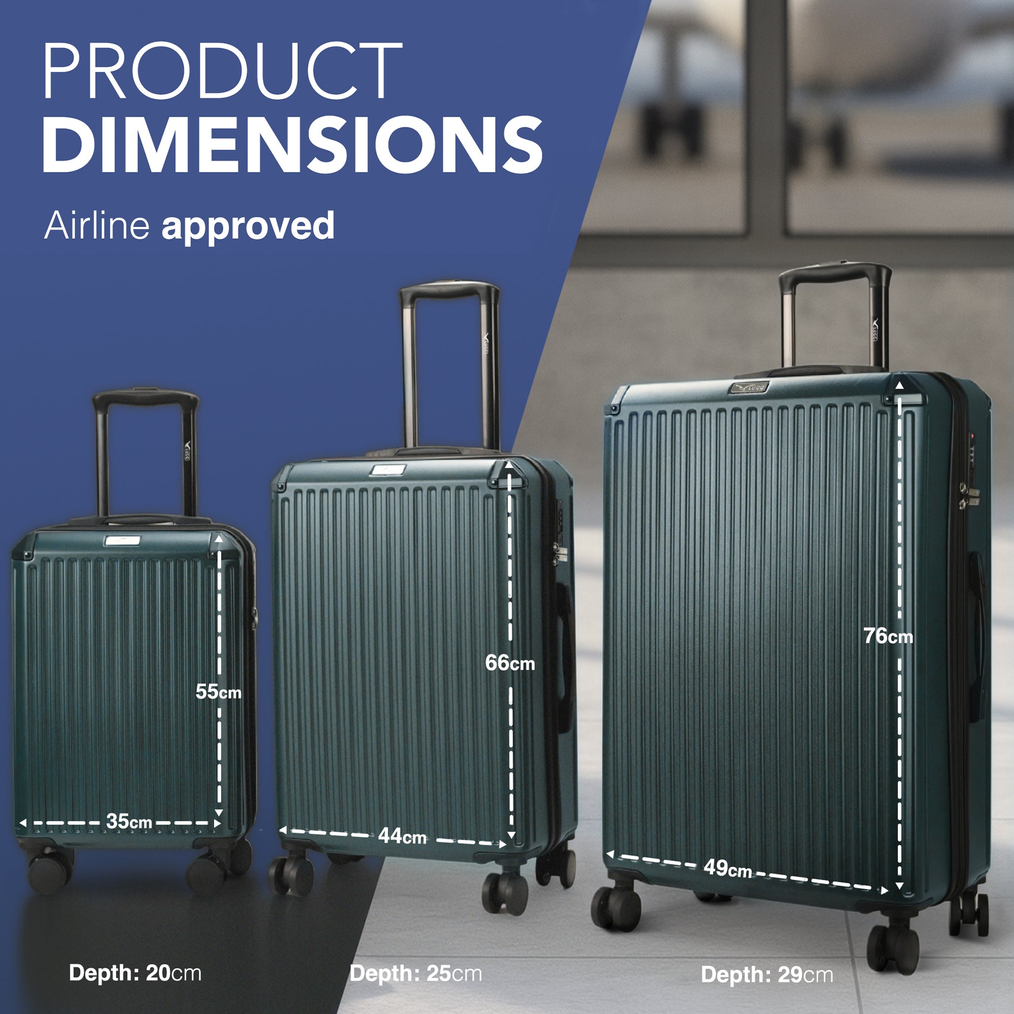 Sky Rover 3pc Set in Forest Green - Clearance