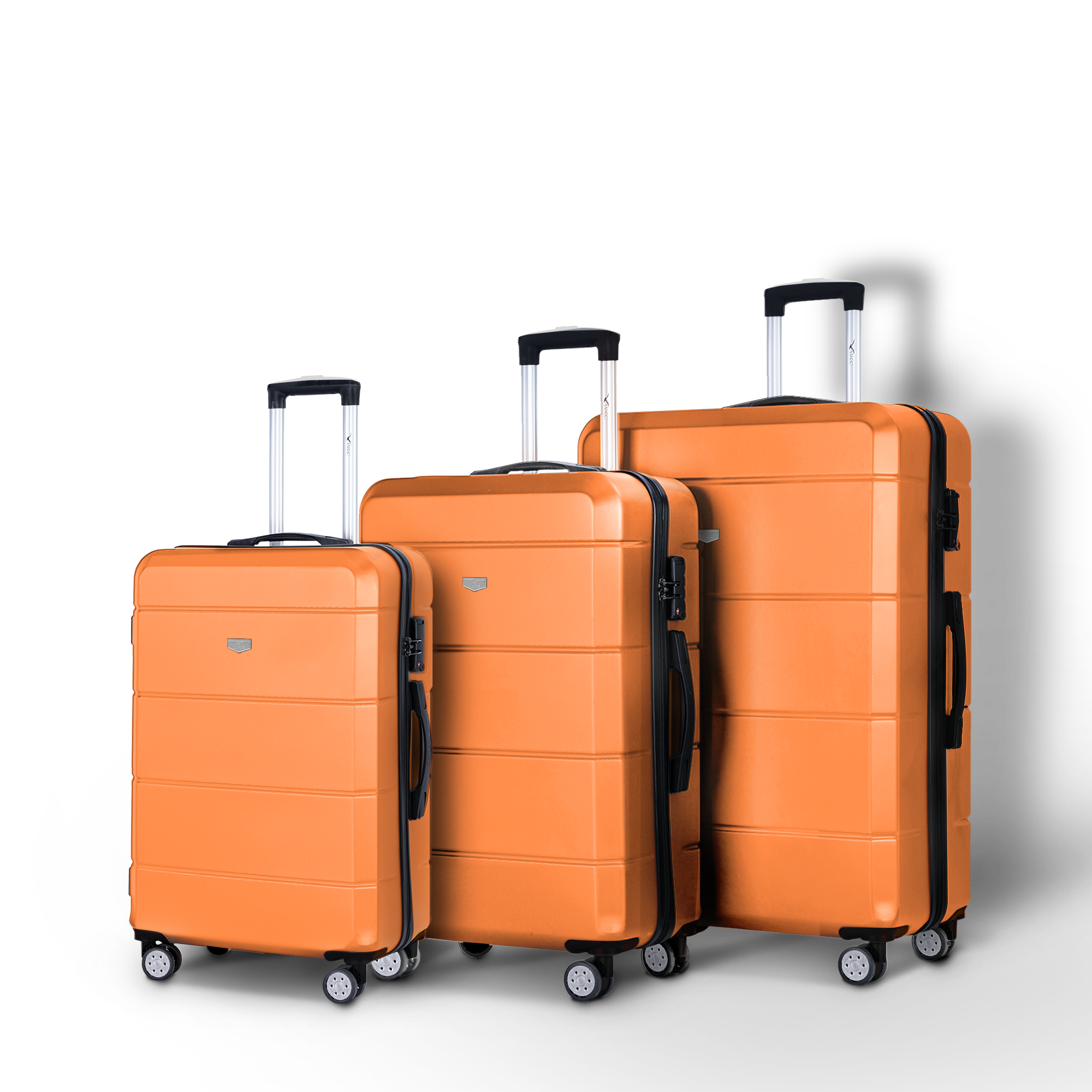 Jetset 3pc Suitcase Set in Orange
