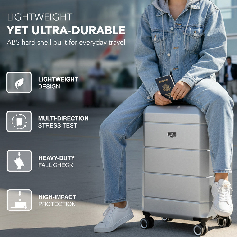 20" Jetset Cabin Suitcase - Silver