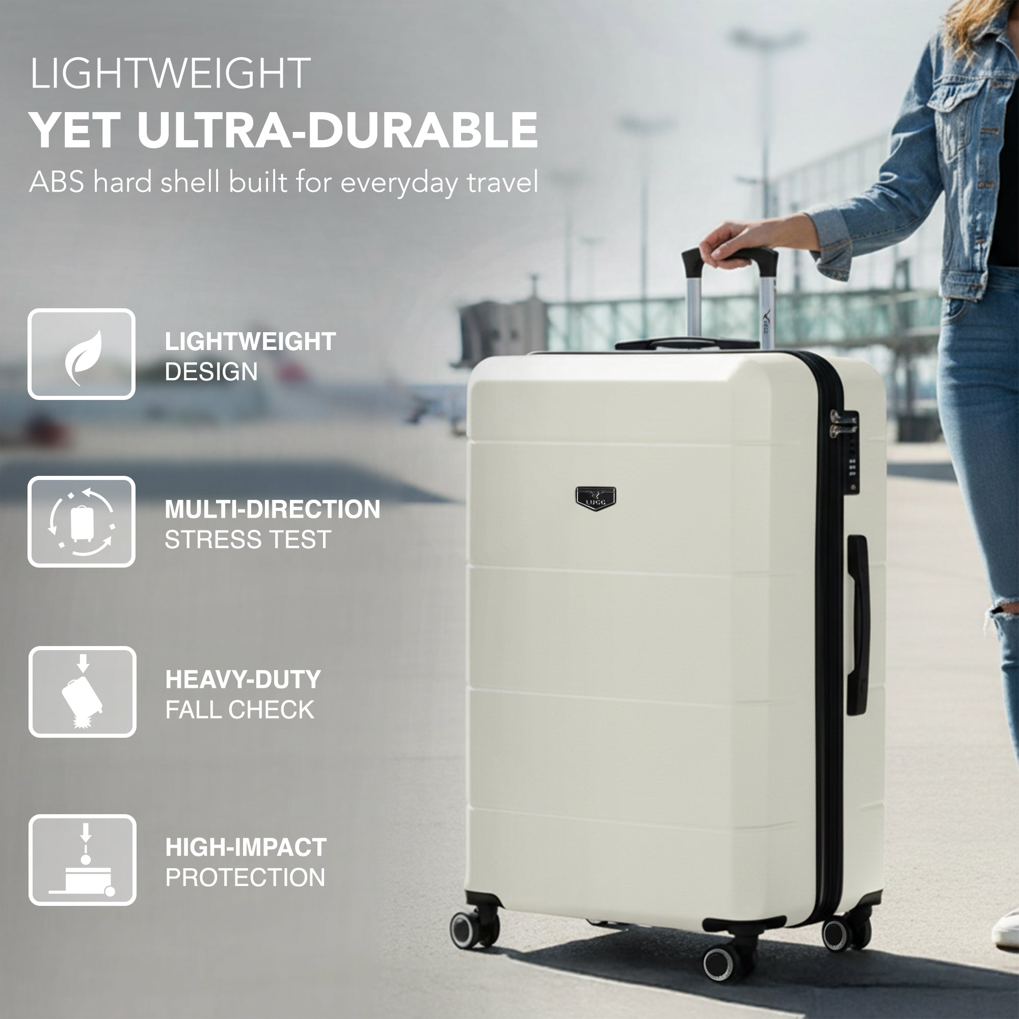 32" Jetset XL Suitcase - Ivory