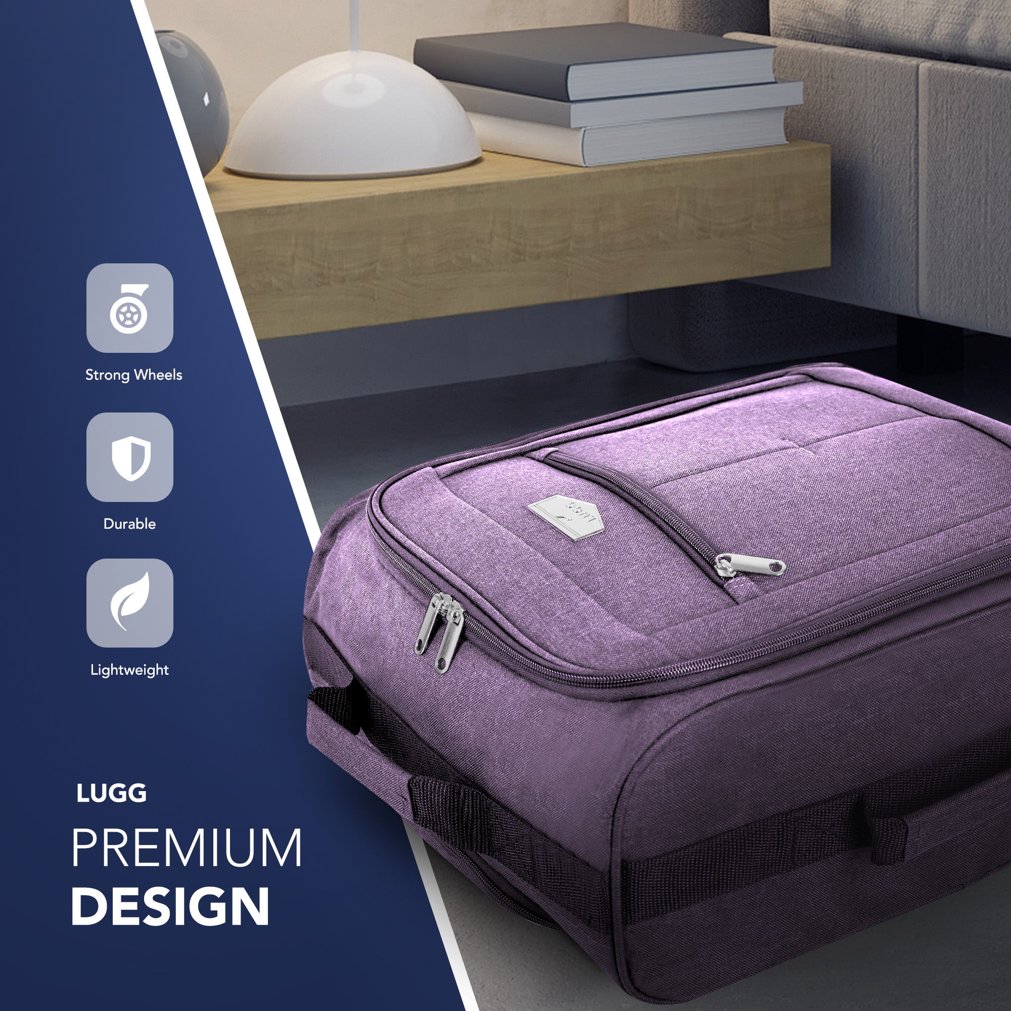 Soft Cabin Bag for EasyJet Overhead Locker - Lilac