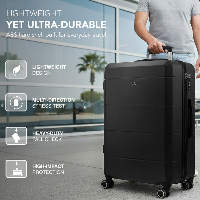 28" Jetset Large Suitcase - Black