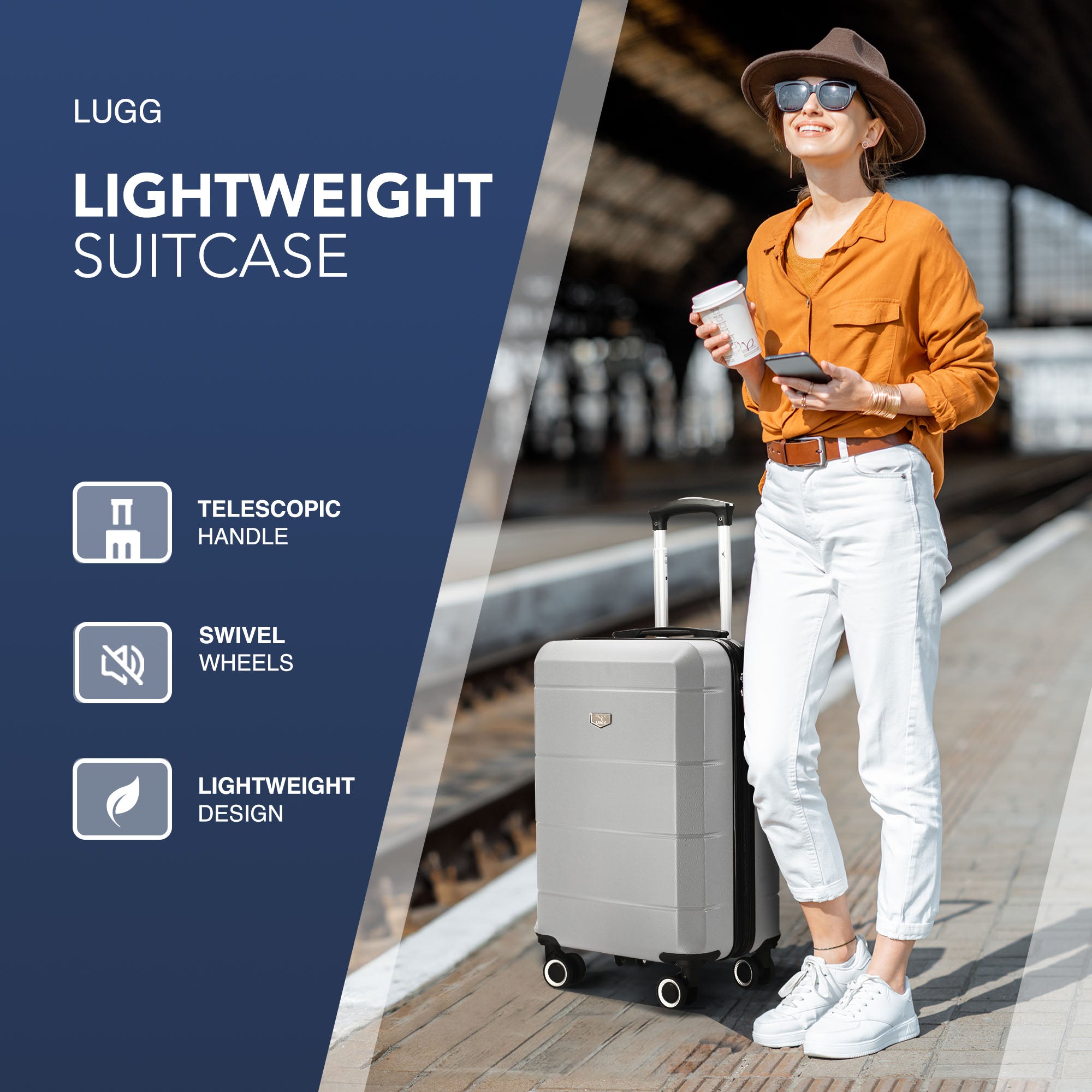 Jetset 20" Cabin Suitcase in Silver