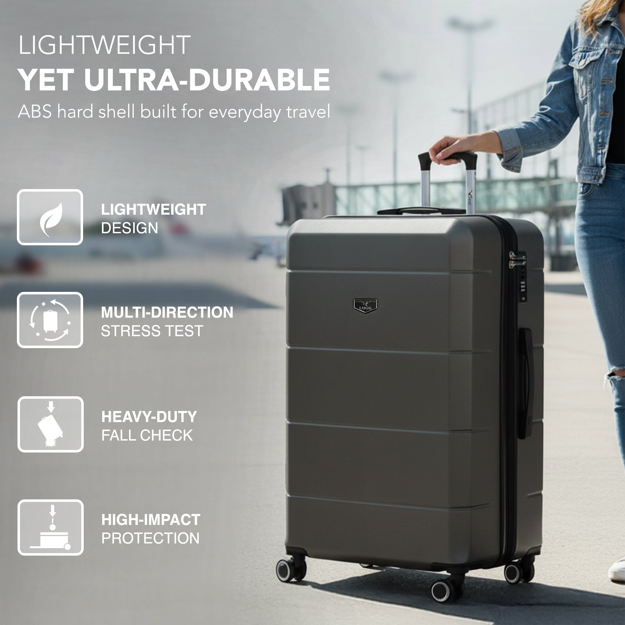 32" Jetset XL Suitcase - Gunmetal