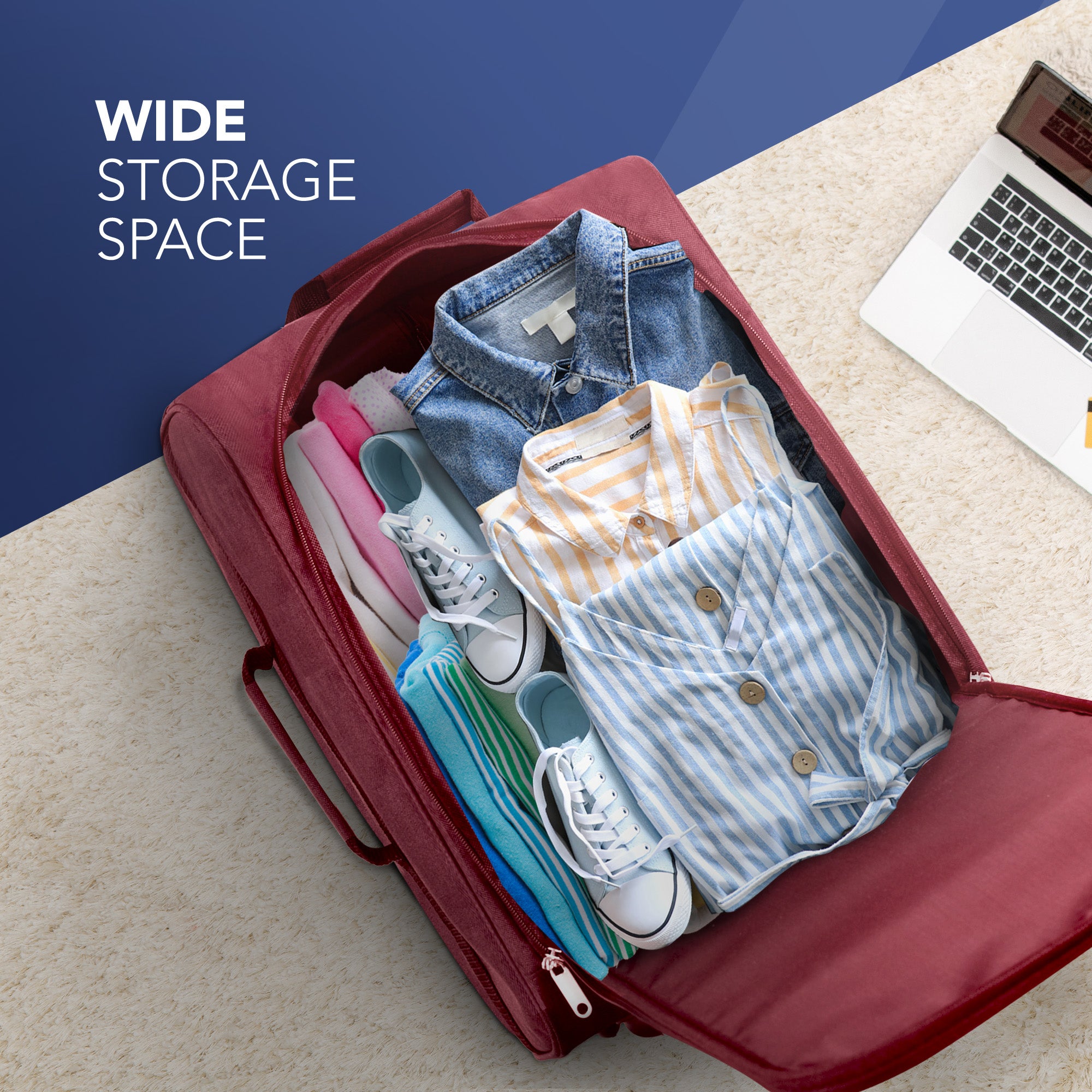 Soft Cabin Bag for Ryanair & EasyJet Priority Overhead Locker - Red