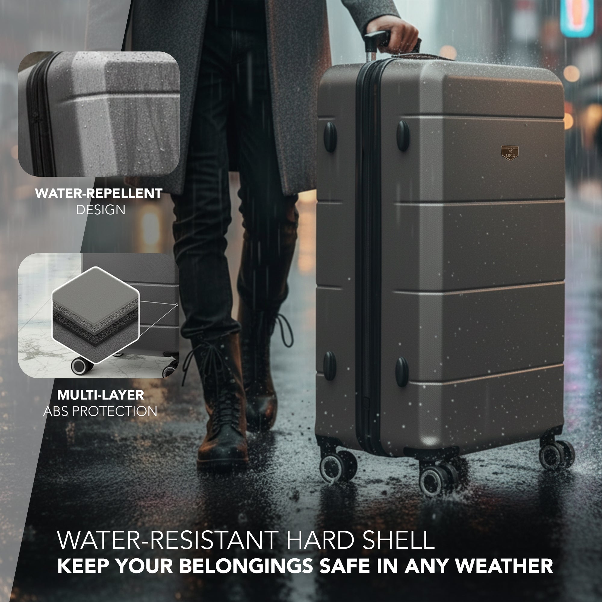 32" Jetset XL Suitcase - Gunmetal