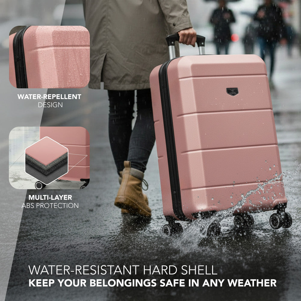 Jetset 20" Cabin Suitcase - 55 x 35 x 23cm in Rose Gold