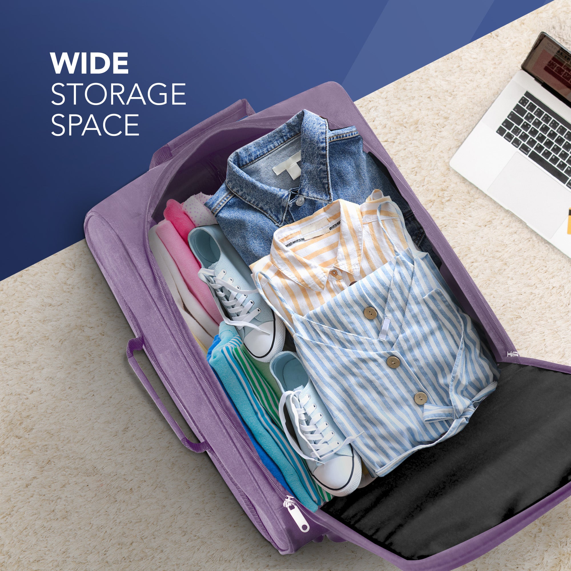 Soft Cabin Bag for Ryanair & EasyJet Priority Overhead Locker - Lilac