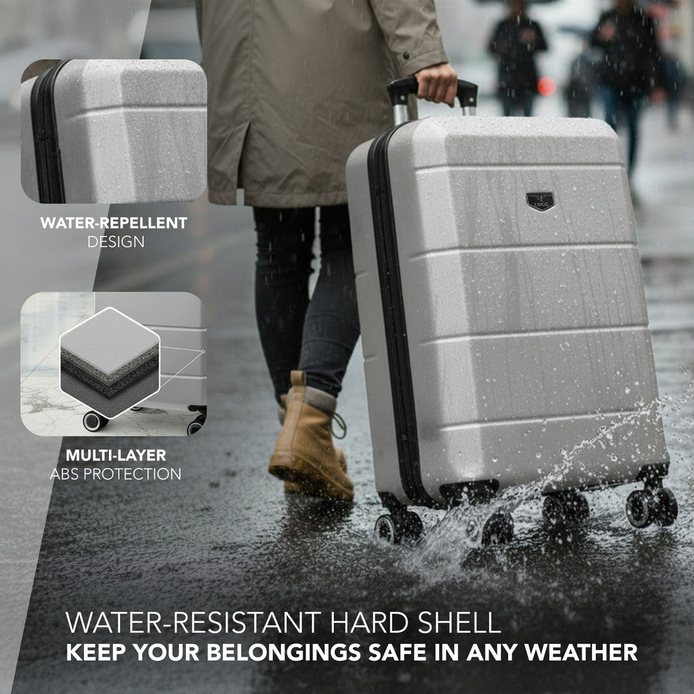 20" Jetset Cabin Suitcase - Silver