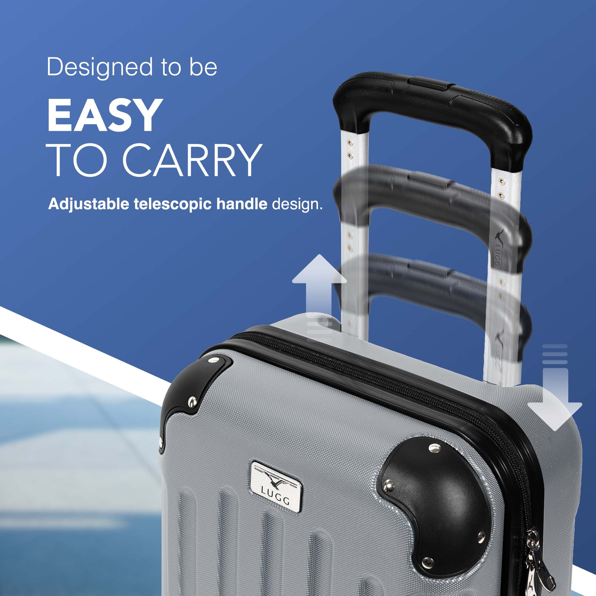 40cm Skywander Underseat Cabin Bag - Silver