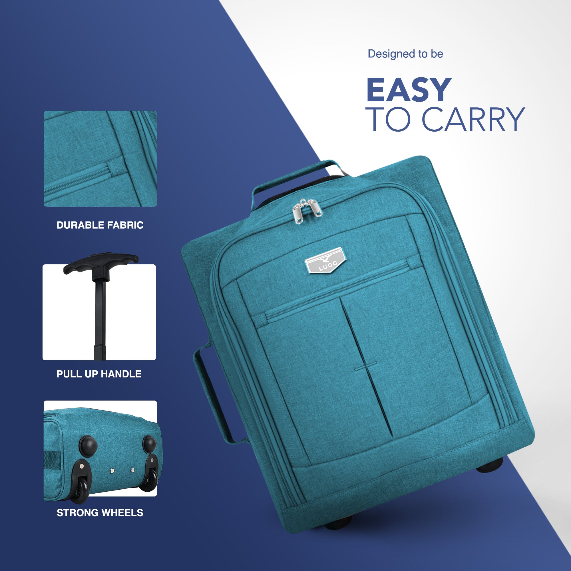 Soft Cabin Bag for EasyJet Overhead Locker - Teal