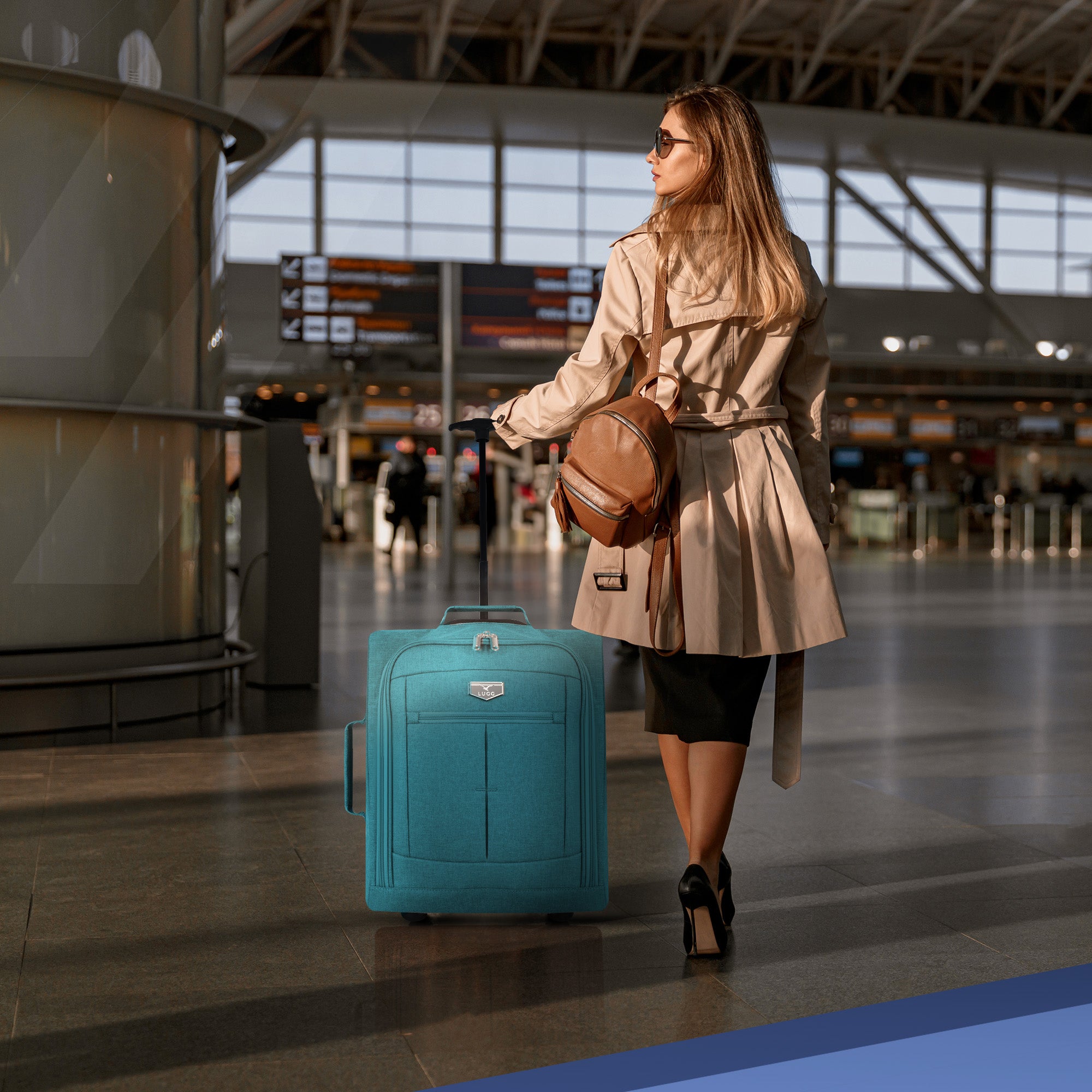 Soft Cabin Bag for EasyJet Overhead Locker - Teal