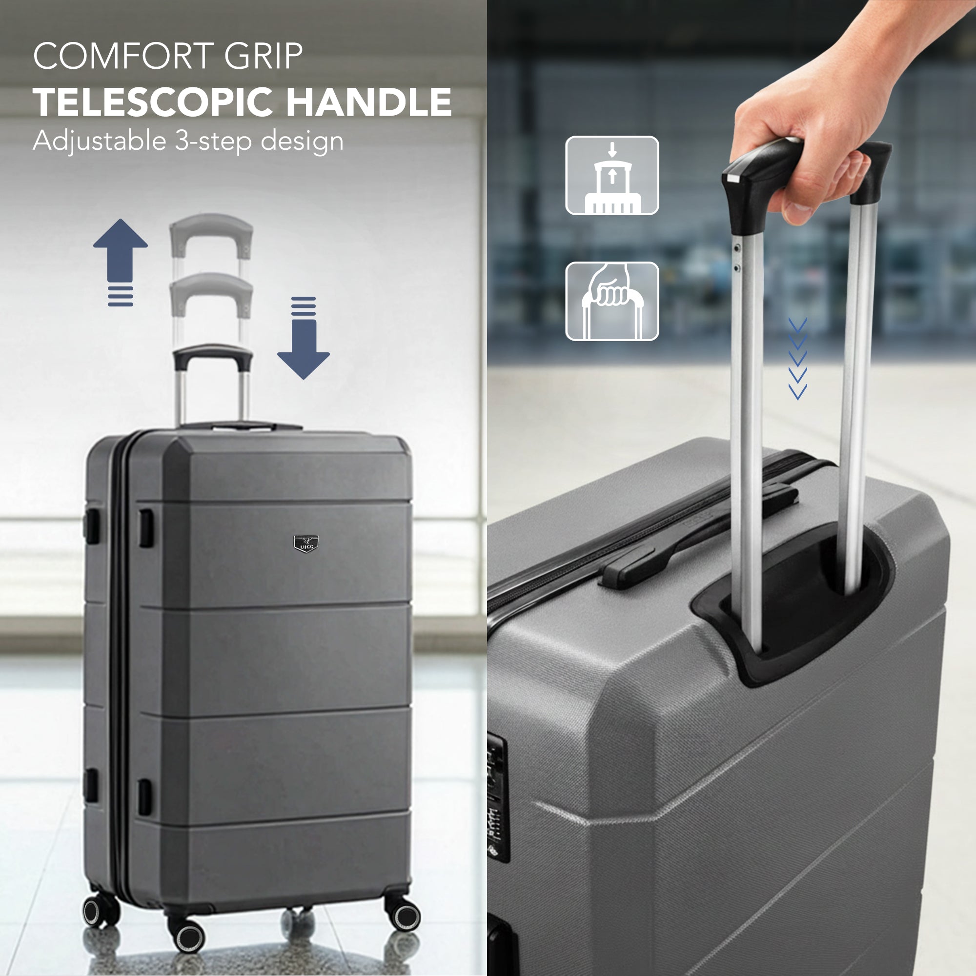 32" Jetset XL Suitcase - Gunmetal