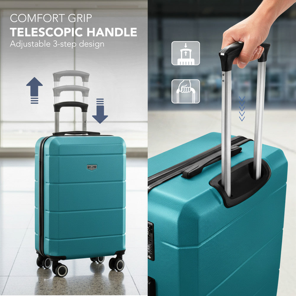 Jetset 20" Cabin Suitcase - 55 x 35 x 23cm in Teal
