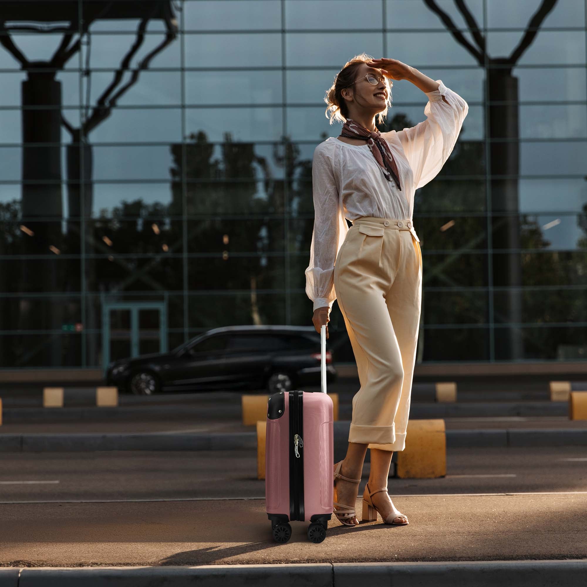 40cm Skywander Underseat Cabin Bag - Rose Gold