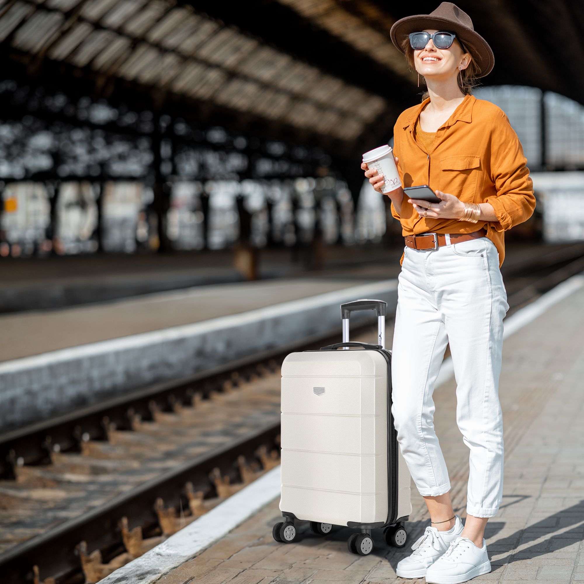 Jetset 20" Cabin Suitcase in Ivory