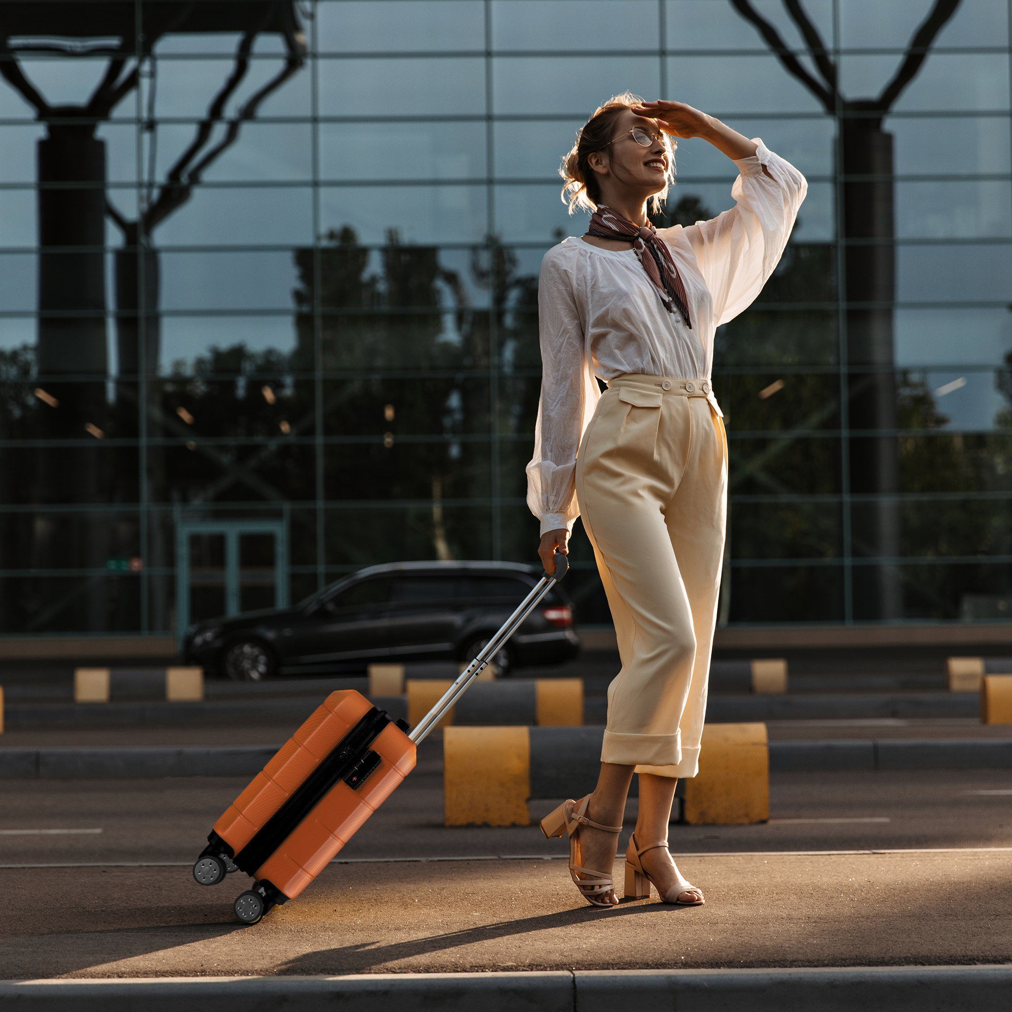 Jetset 15" Underseat Suitcase in Orange