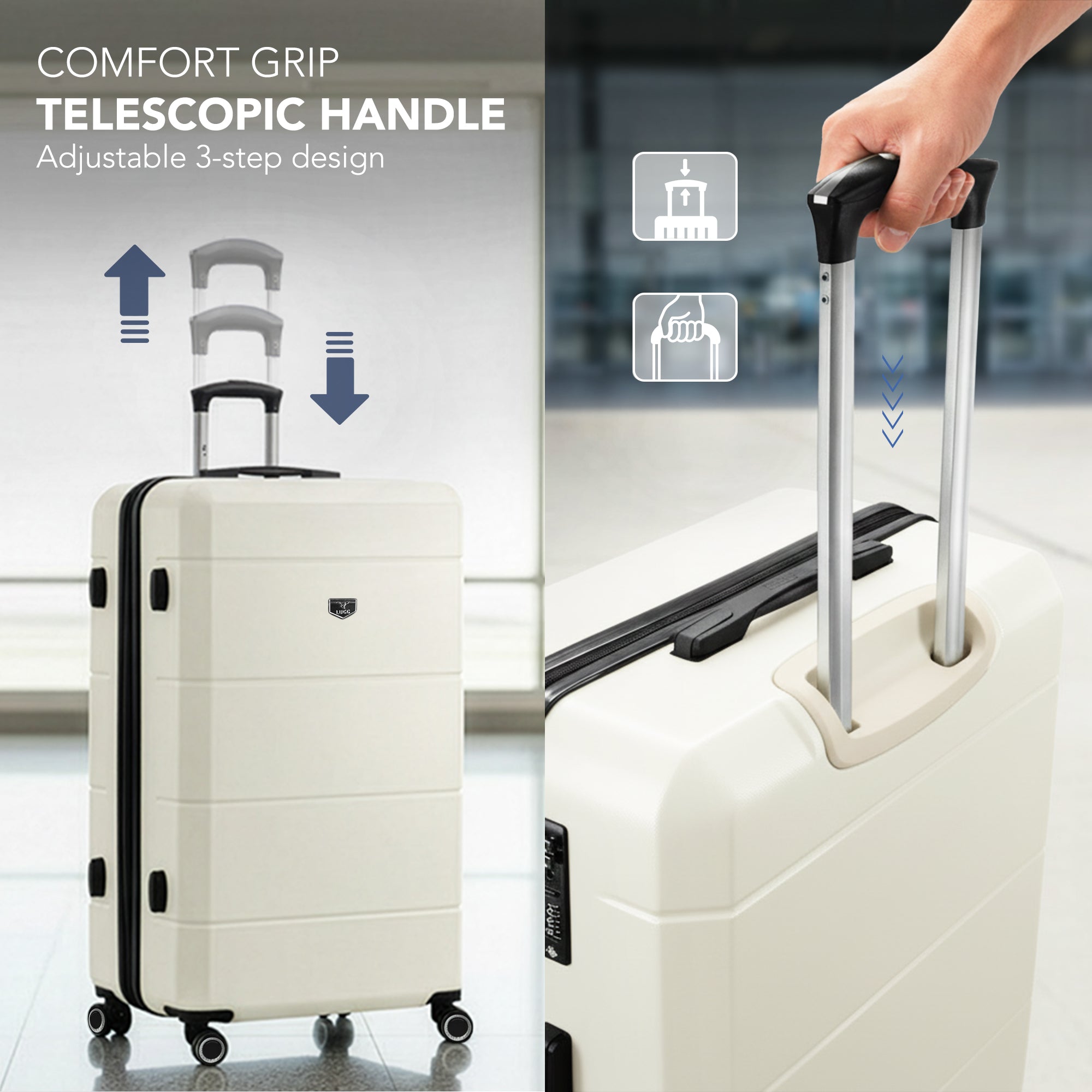32" Jetset XL Suitcase - Ivory