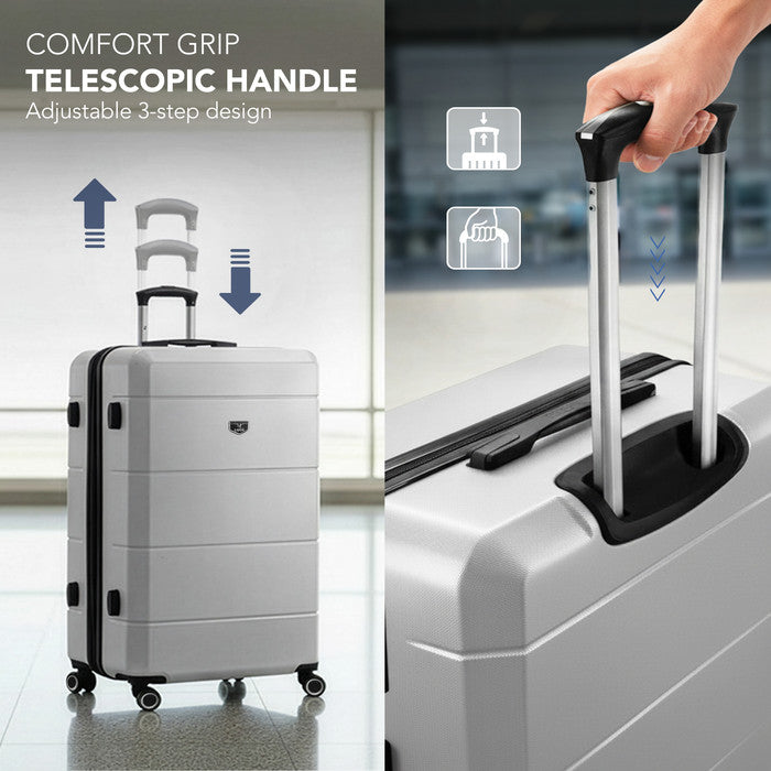 28" Jetset Large Suitcase - Silver